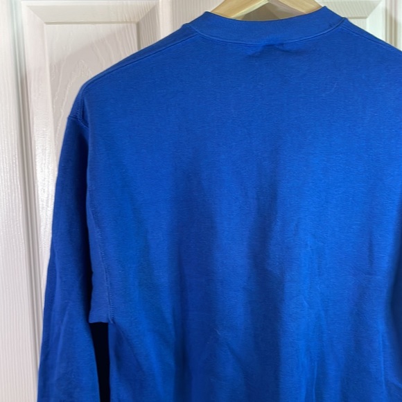 VTG Jerzees blue crewneck sweatshirt w/ ‘Dad’ definition graphic sz L *NWOT* - Picture 7 of 9